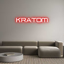 Custom Neon: Kratom - VINTAGE SIGN