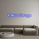 Custom Neon: Kreb’s Garage - VINTAGE SIGN