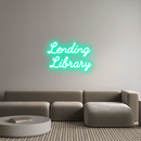Custom Neon: Lending Lib... - VINTAGE SIGN