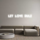 Custom Neon: let love rule - VINTAGE SIGN