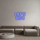 Custom Neon: Let’s ride - VINTAGE SIGN