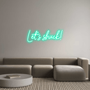 Custom Neon: Let's shuck! - VINTAGE SIGN