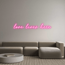 Custom Neon: love lives here - VINTAGE SIGN