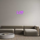 Custom Neon: LVF - VINTAGE SIGN