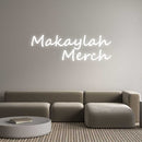 Custom Neon: Makaylah Merch - VINTAGE SIGN