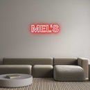 Custom Neon: MEL'S - VINTAGE SIGN