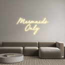 Custom Neon: Mermaids Only - VINTAGE SIGN