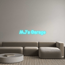 Custom Neon: MJ’s Garage - VINTAGE SIGN