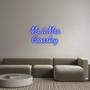 Custom Neon: Mr. & Mrs. C... - VINTAGE SIGN