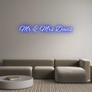 Custom Neon: Mr & Mrs Davis - VINTAGE SIGN