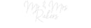 Custom Neon: Mr & Mrs Rak... - VINTAGE SIGN