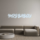 Custom Neon: MRS BABOU - VINTAGE SIGN