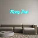 Custom Neon: Mucky Pups - VINTAGE SIGN