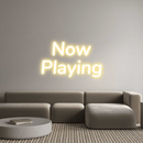 Custom Neon: Now Playing - VINTAGE SIGN
