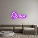 Custom Neon: Olivia - VINTAGE SIGN