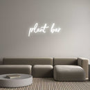 Custom Neon: plant bar - VINTAGE SIGN