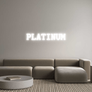 Custom Neon: PLATINUM - VINTAGE SIGN