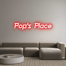 Custom Neon: Pop's Place - VINTAGE SIGN