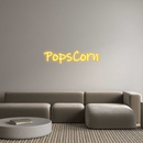 Custom Neon: PopsCorn - VINTAGE SIGN