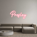 Custom Neon: Presley - VINTAGE SIGN