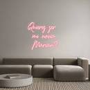 Custom Neon: Quieres ser ... - VINTAGE SIGN