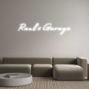 Custom Neon: Raul’s Garage - VINTAGE SIGN
