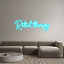 Custom Neon: Retail therapy - VINTAGE SIGN