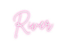 Custom Neon: River - VINTAGE SIGN