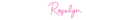 Custom Neon: Roselyn - VINTAGE SIGN