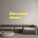 Custom Neon: Sabina tailor... - VINTAGE SIGN