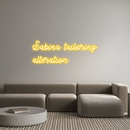 Custom Neon: Sabina tailor... - VINTAGE SIGN