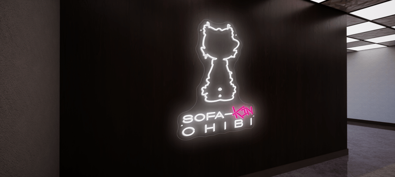 Custom Neon Sign for Sofa - Chibi - VINTAGE SIGN