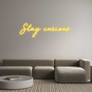 Custom Neon: Stay curious - VINTAGE SIGN