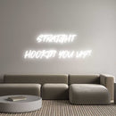 Custom Neon: STRAIGHT ... - VINTAGE SIGN