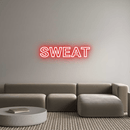 Custom Neon: SWEAT - VINTAGE SIGN
