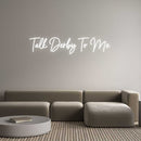 Custom Neon: Talk Derby To... - VINTAGE SIGN