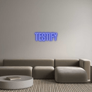 Custom Neon: Testify - VINTAGE SIGN