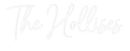 Custom Neon: The Hollises - VINTAGE SIGN