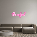 Custom Neon: the oxford - VINTAGE SIGN