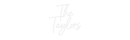 Custom Neon: The Taylors - VINTAGE SIGN