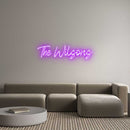 Custom Neon: The Wilsons - VINTAGE SIGN