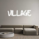 Custom Neon: VILLAGE - VINTAGE SIGN