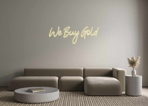 Custom Neon: We Buy Gold - VINTAGE SIGN