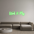 Custom Neon: Work & Play - VINTAGE SIGN