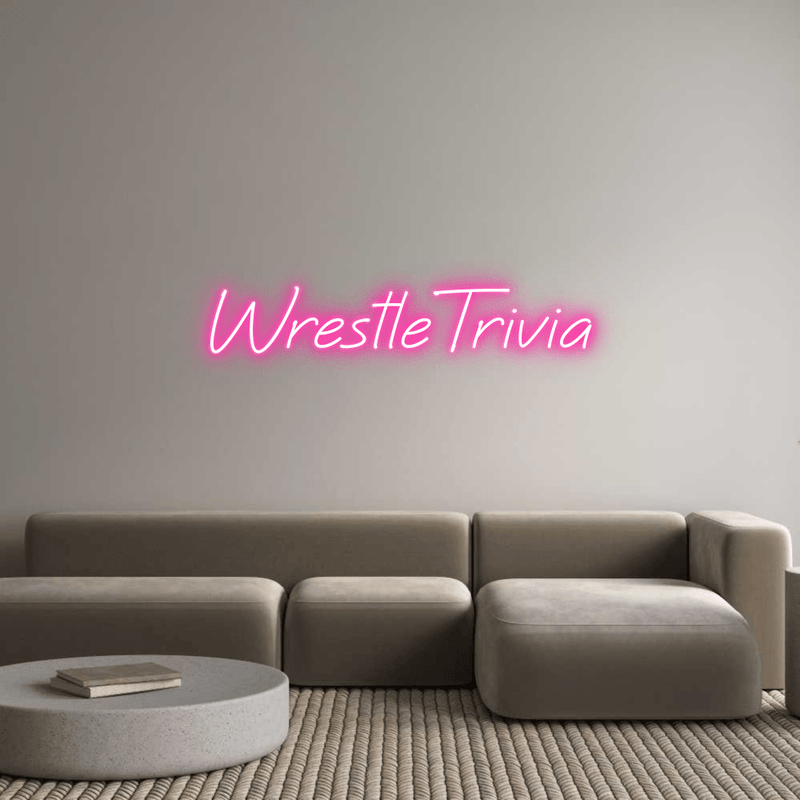 Custom Neon: WrestleTrivia - VINTAGE SIGN