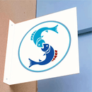 Custom Non - Illuminated Shop Front Signage Double - Sided Metal Hanging Sign for Business Logo, No Electricity Needed - VINTAGE SIGN