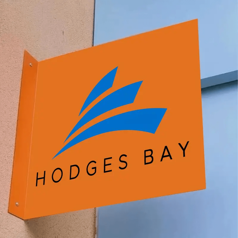 Custom Non - Illuminated Shop Front Signage Double - Sided Metal Hanging Sign for Business Logo, No Electricity Needed - VINTAGE SIGN