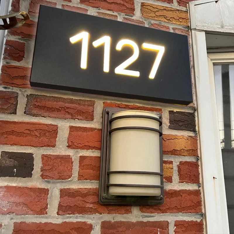 Address/number Decoration Custom Personalized Address Number Place,LED Number Lights Custom Meta