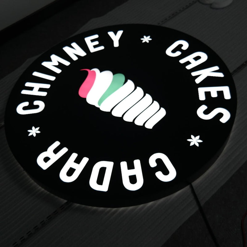 Custom Round Shop Sign - VINTAGE SIGN