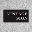 Custom Stainless Steel Logo - VINTAGE SIGN